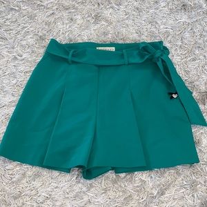 Green dress shorts